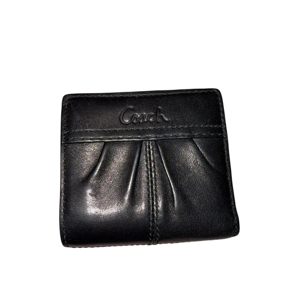 Coach Black Leather Card Holder